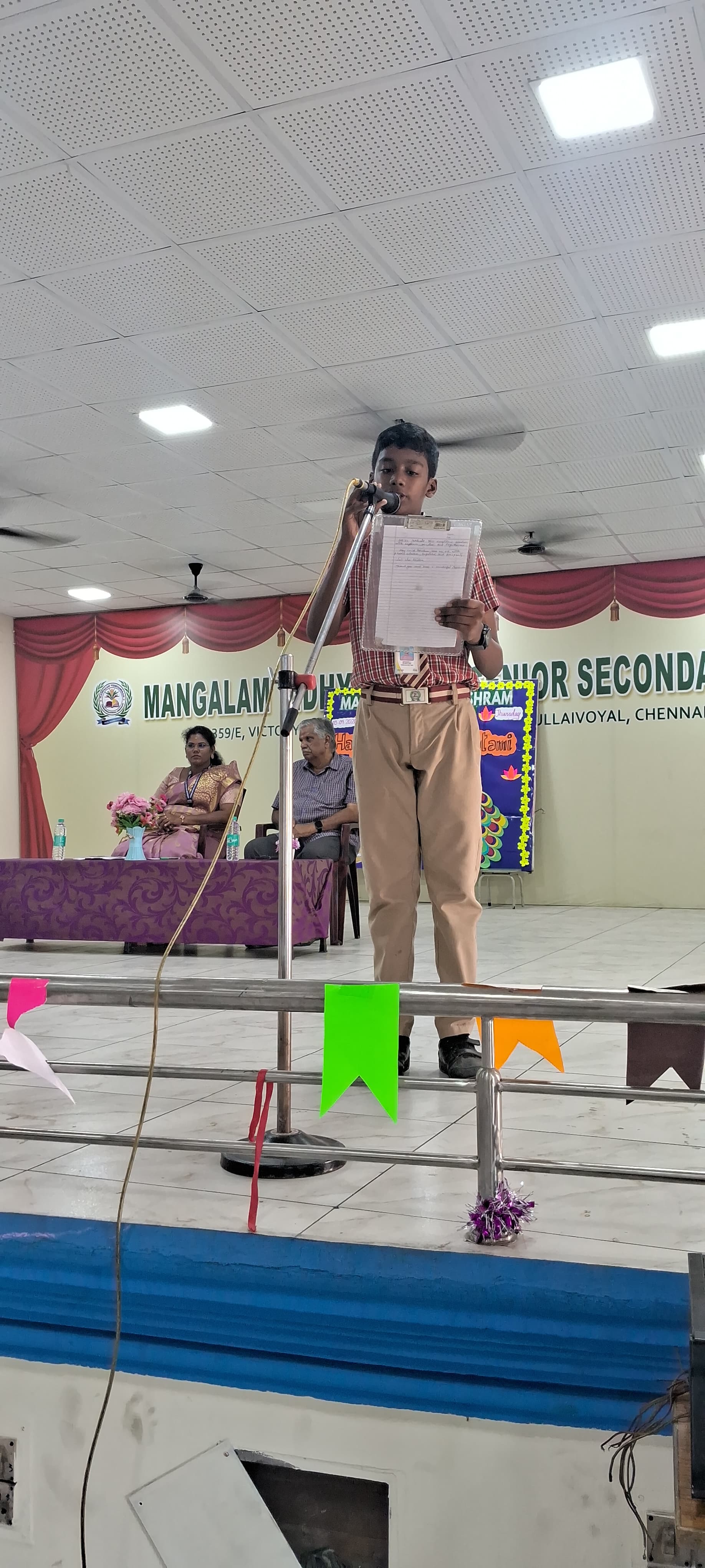Mangalam Vidhyashram in Thirumullaivoyal Chennai Tamilnadu.